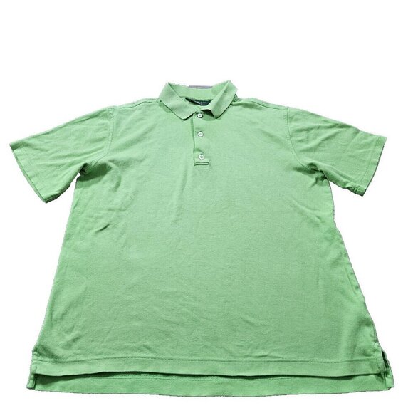 Bobby Jones Polo Mens M Lot of 2 Yellow Green Stripes Cotton Golf Athleisure - Picture 12 of 16